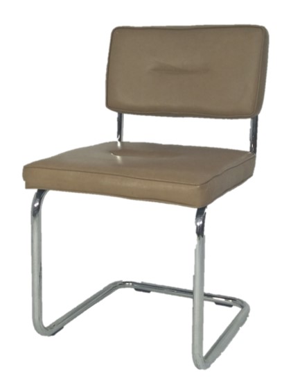 Desk Chair Academy Vintage Beige Leather W490 x D510 x H830mm