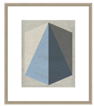 Art Framed Print Linen Geometrics 740 x 640mm