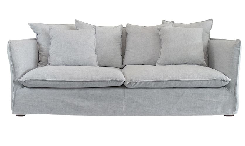 Sofa 3 Seater Aruba Dove Grey W2150 x D1000 H930mm