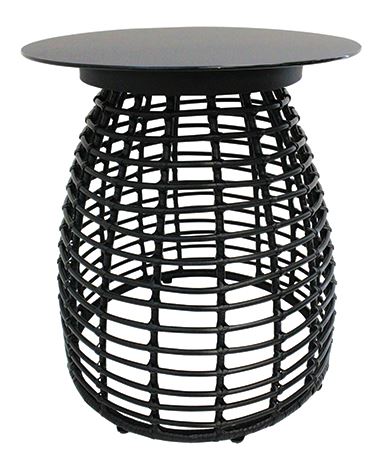Outdoor Side Table Avalon Black D4500 x H5100mm