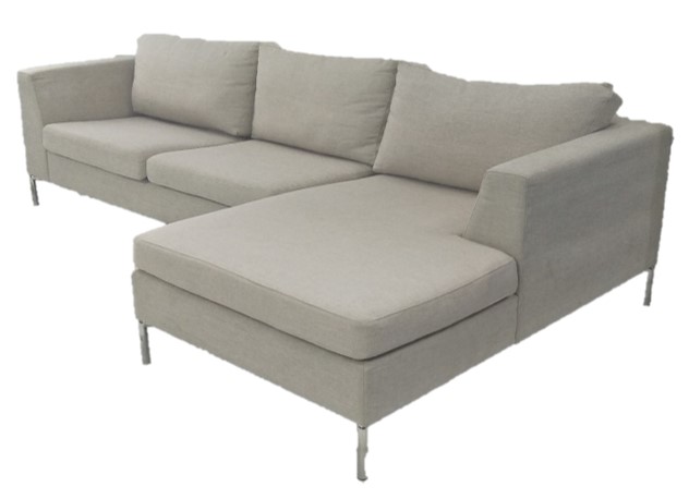 Lounge Suite Chaise Style Linen RHF W2620 x D845 x H770 Chaise D1450mm