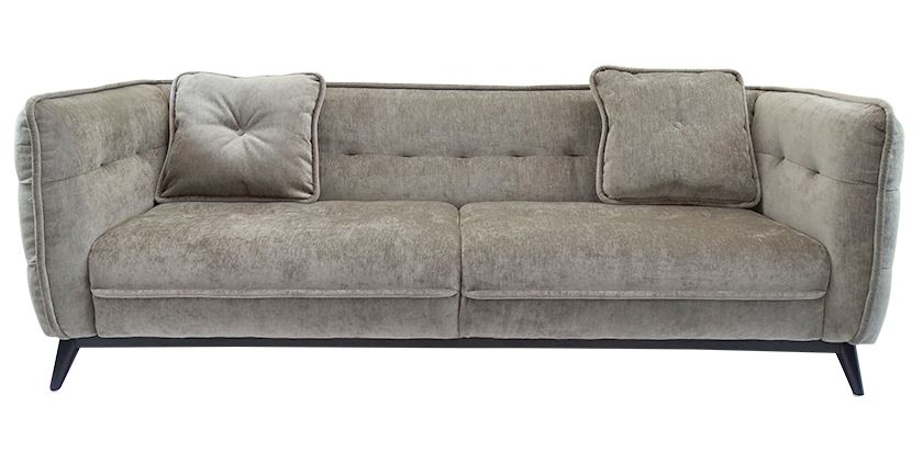 Sofa 3 Seater Georgie Grey W2230 x D920 H860mm