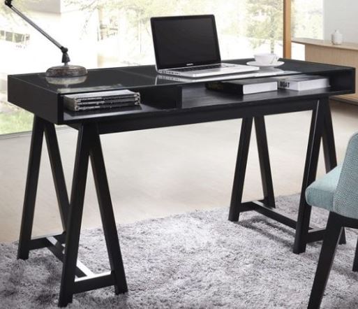 Desk Herman Black W1200 x D650 x H700mm