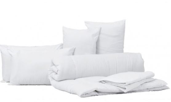 Linen Pack 3 Bedroom (Bed 1 – 1 x quilt; 1 x quilt covers; 4 x pillows; 1 sheet sets; 1 x valance) (Bed 2&3- 3 x quilt; 3 x quilt covers; 6 x pillows; 3 sheet sets; 3 x valance)