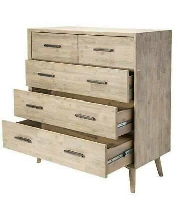 Chest Of Drawers Celest TallBoy Brushed Grey W1000 x D450 x H1500mm