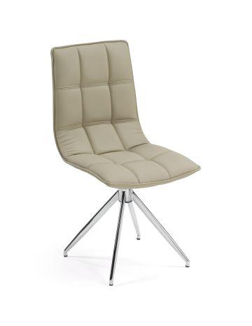 Dining Chair Oliver Chrome Pearl W460 x D470 x H900mm