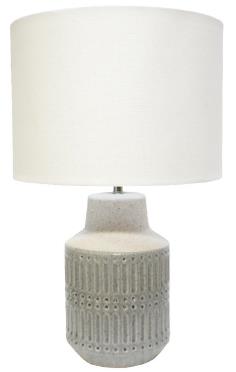 Lamp Santai Ceramic Grey H530mm