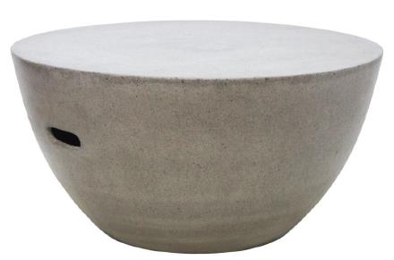 Coffee Table Cement Grey Round W900 Dia x H460mm