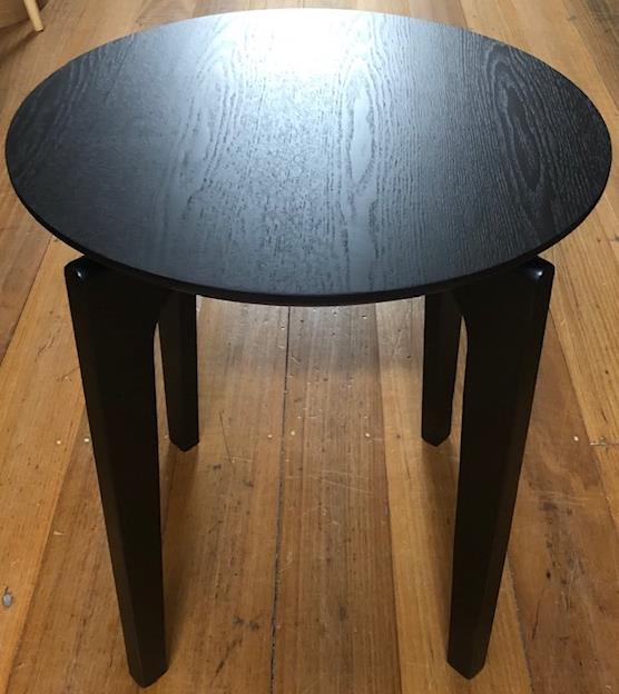 Side Table Nordic Black Dia 500mm x H550mm