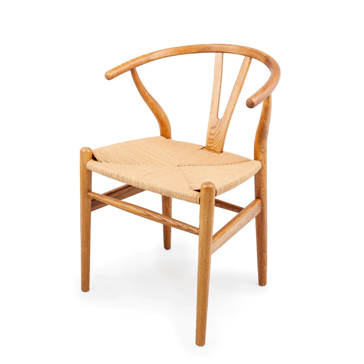 Dining Chair Wishbone Honey Oak  W550 x D510 x H750mm