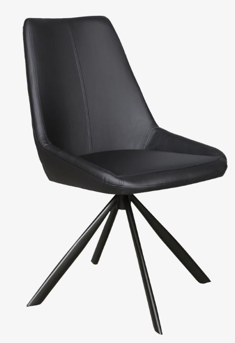 Dining Chair Toledo Swivel Diamond Black W500 x D615 x H930mm