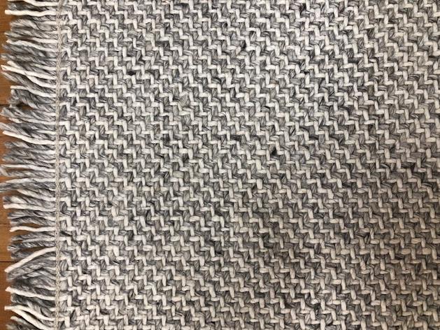 Floor Rug Metro Wool Grey Beige 155 x 225cm
