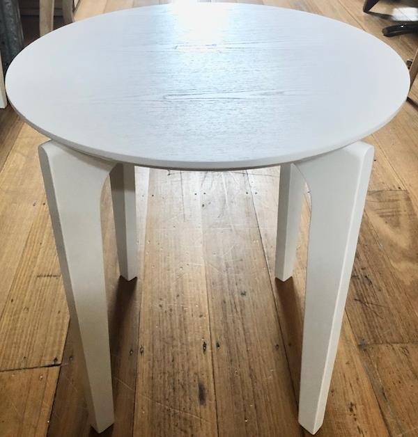 Side Table Nordic White Dia 500 x H550mm