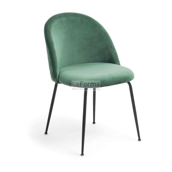Dining Chair Mystere Emerald Velvet W540 x D550 x H560mm