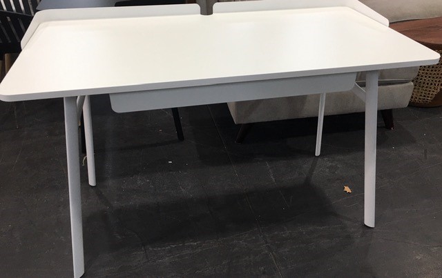 Desk Devon White With Metal Frame W1200 x D600 x H720mm