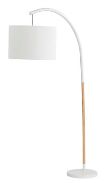 Floor Lamp Milano Arch White/Oak D490 x H1875mm