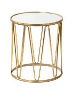 Side Table Jules Antique Gold Dia450 x H495mm