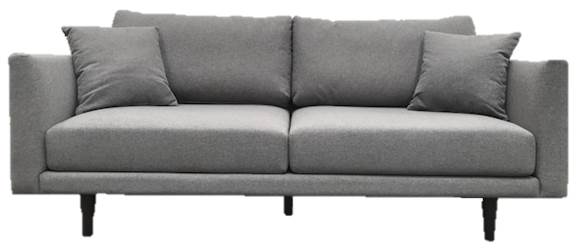 Sofa 3 Seater Jordan Grey W2000 x 880mm