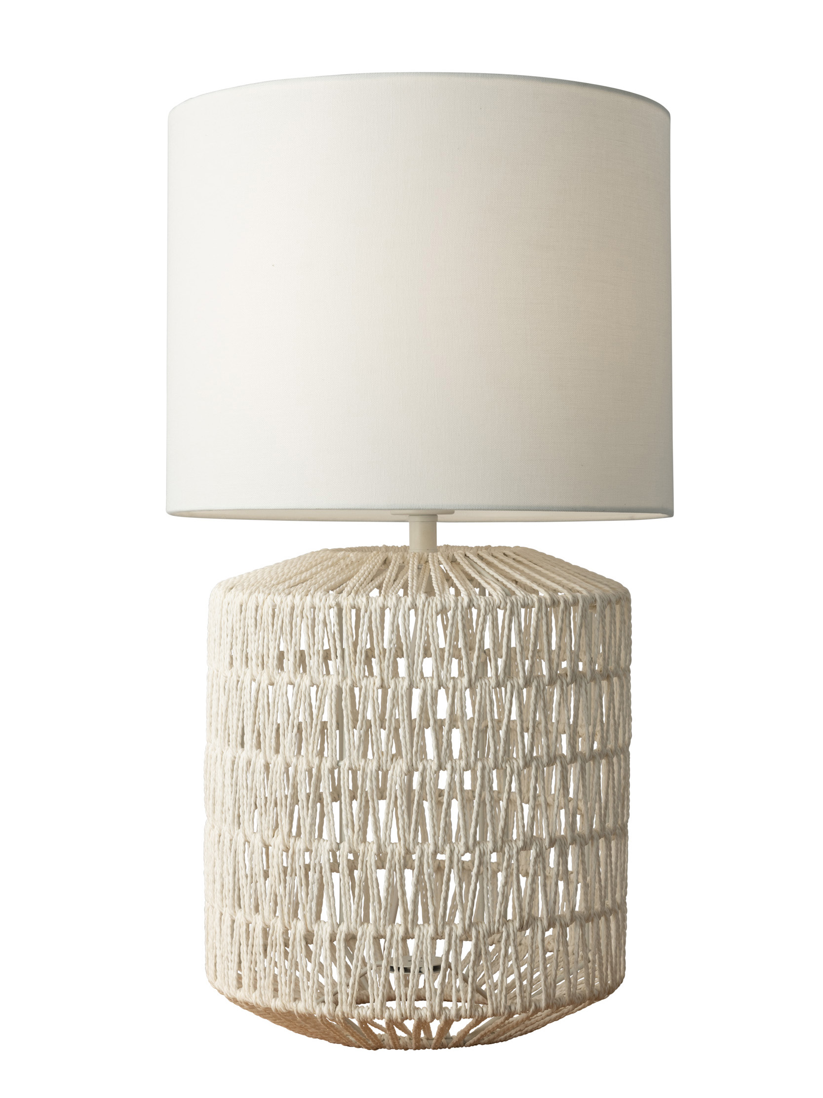 Lamp Cora White Weave H630mm