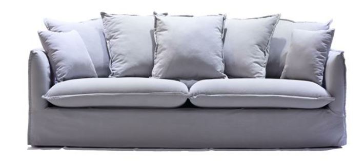 Sofa 3 Seater Ford Grey W2130 x D950 H730mm