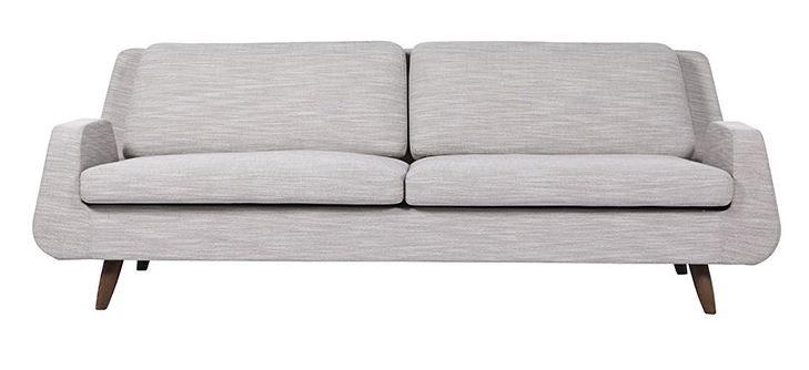 Sofa 3 Seater Juno Ares Cool Grey W2120mm