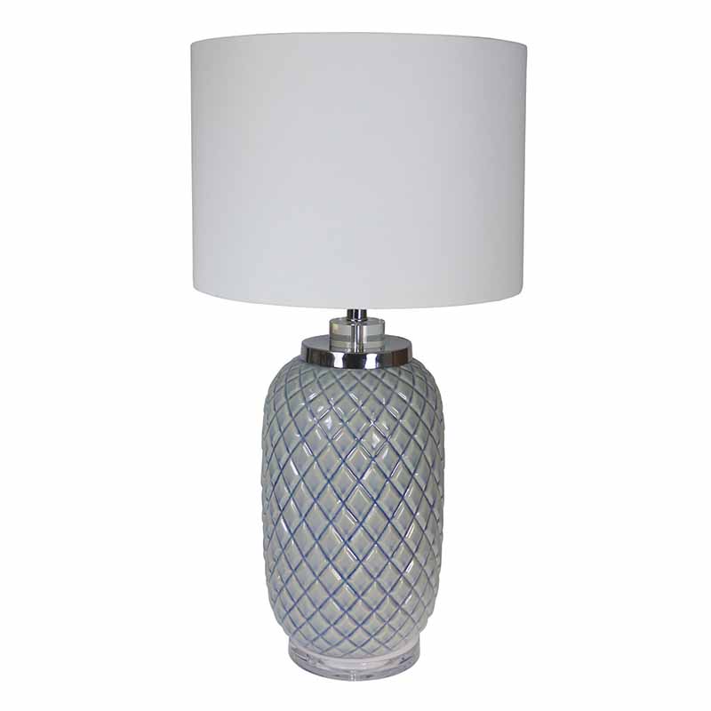 Lamp Pineapple Grey Blue H1050mm
