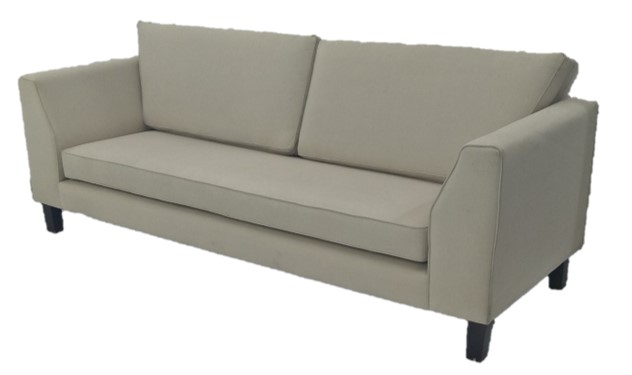 Sofa 3 Seater Detroit Vegas Linen W2280 x D860 x H900mm