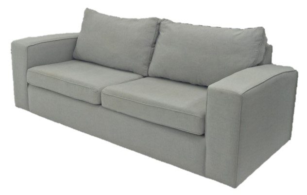 Sofa 2.5 Seater Hampton Cashmere Silverdust W2020 x D950 x H930mm