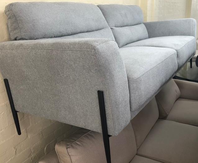 Sofa 2 Seater Noosa in Belfast Light Grey W1600 x D870 x H870mm