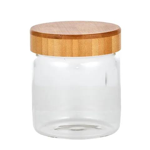 Accessory Bayou Glass/Bamboo Canister 110 x 120mm