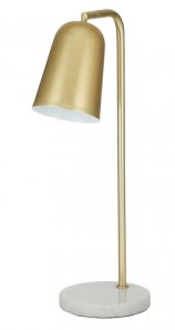 Desk Lamp Salem White/Gold