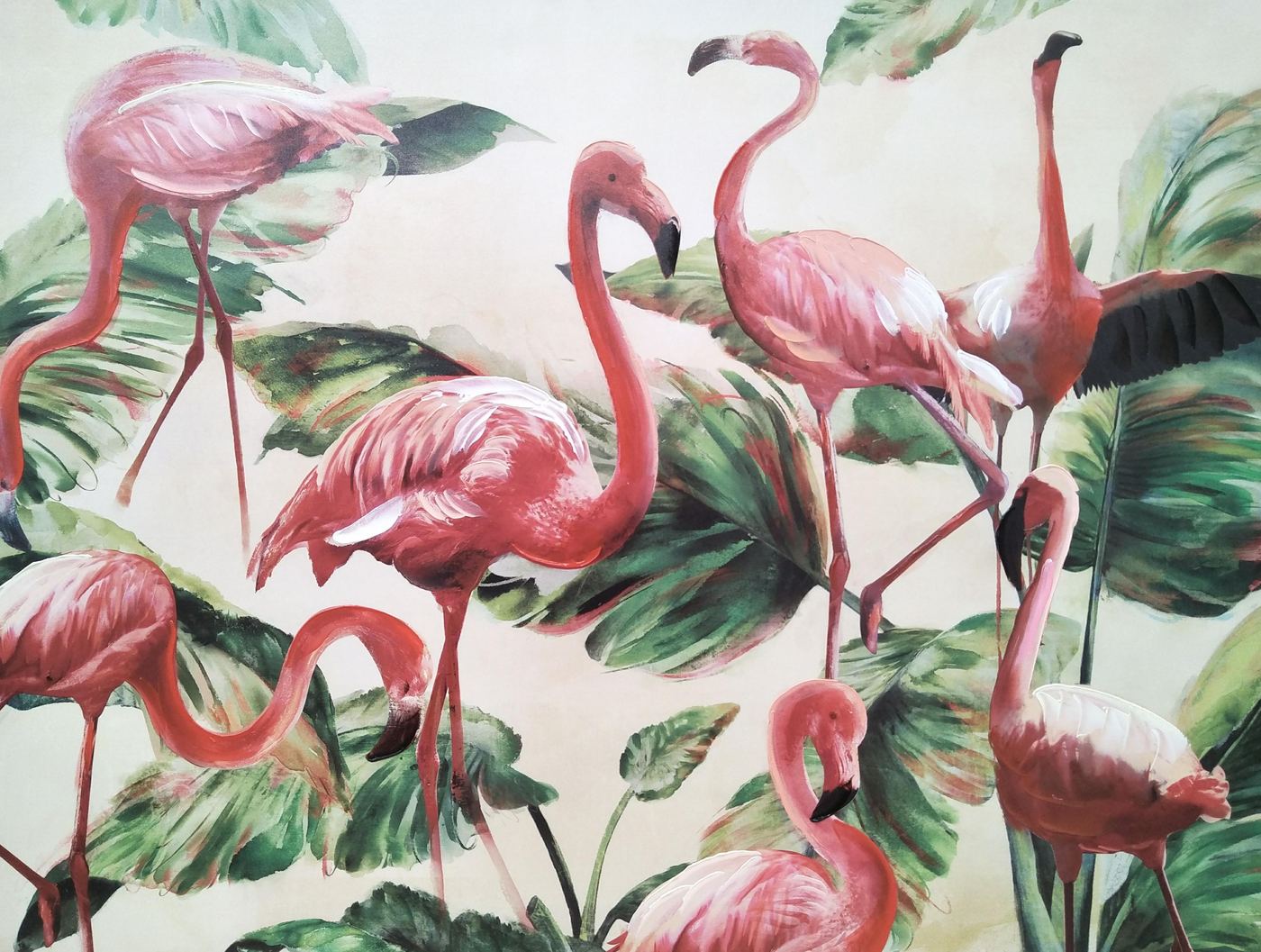 Artwork Flamingo 900mm x 1200mm