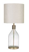 Table Lamp Potter Glass/Brass