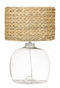 Table Lamp Tully Glass/Rattan