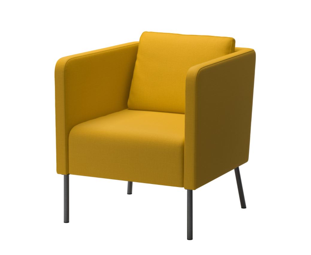 Arm Chair Ekero Mustard W700 x D720 x H730mm