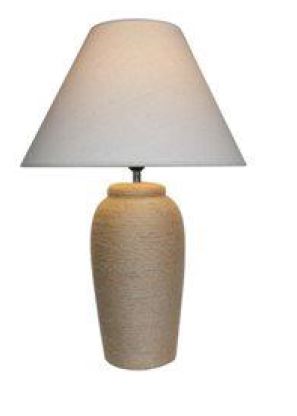 Lamp Rope Cremic Jute With Linen Shade H670mm