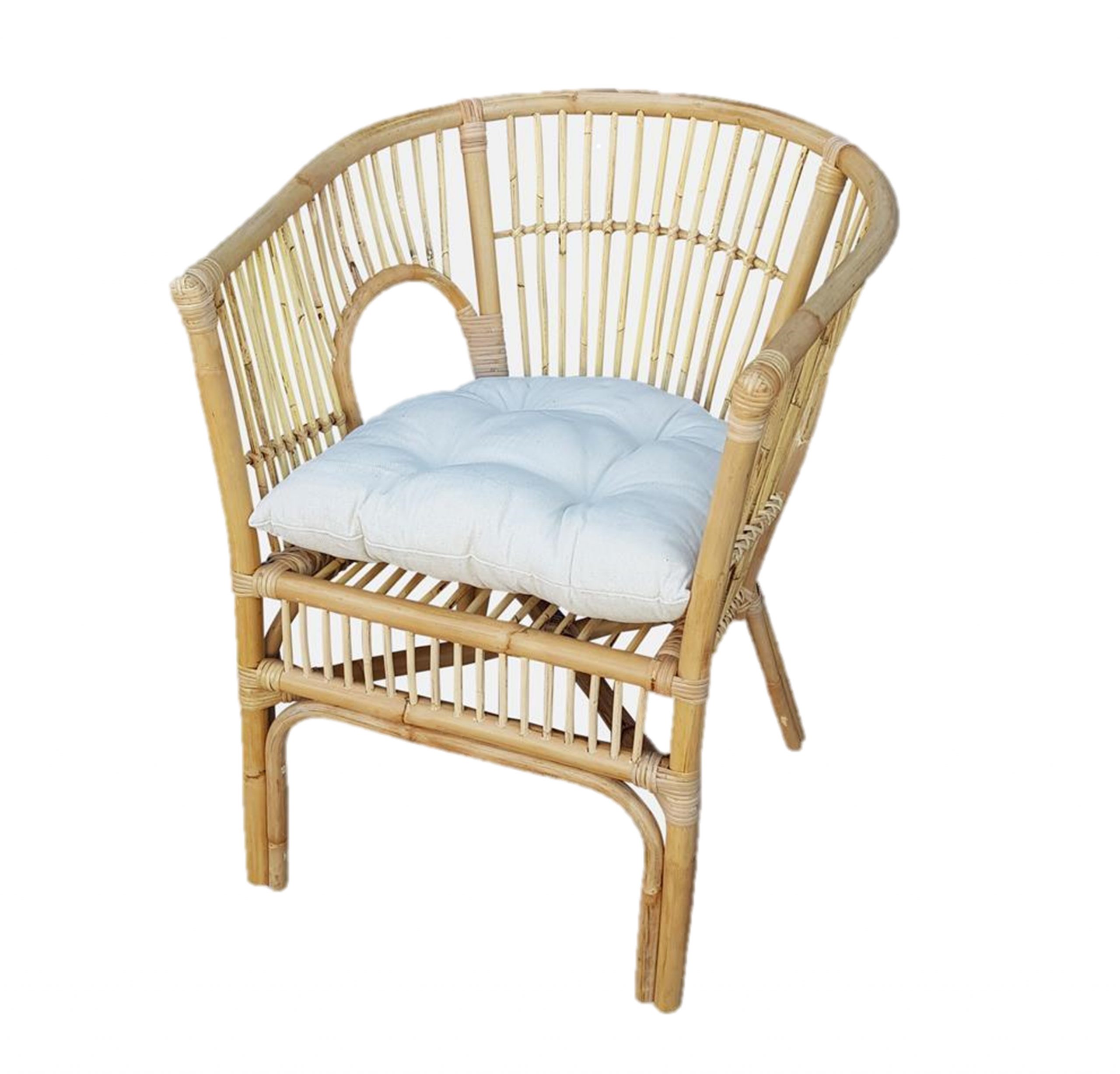 Outdoor Chair New Haven w/ Linen Cushion 660 x 600 x 810mm
