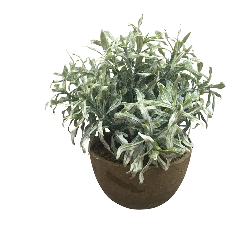 Accessory Silver Dust in Natural Pot 140 x 105 x 60mm