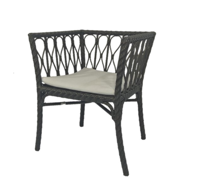 Occasional Chair Boracay Lace Black W620 x D570 x H740mm