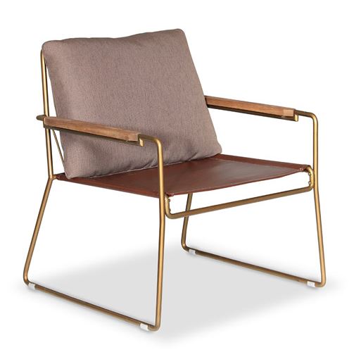 Chair Eden Gold W670 x D690 x H750mm