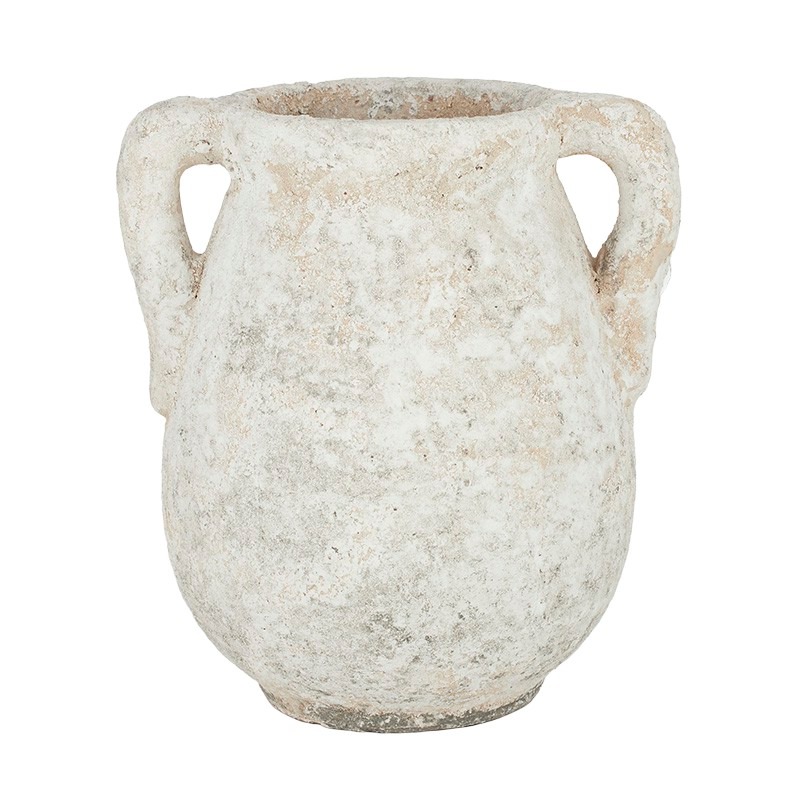 Accessory Pompei Ceramic Urn Rustic White 280 x 245 x 310mm