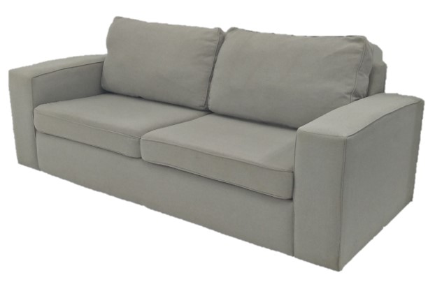 Sofa 3 Seater Hampton Cube Taupe/Grey W2250 x D930 x H930mm
