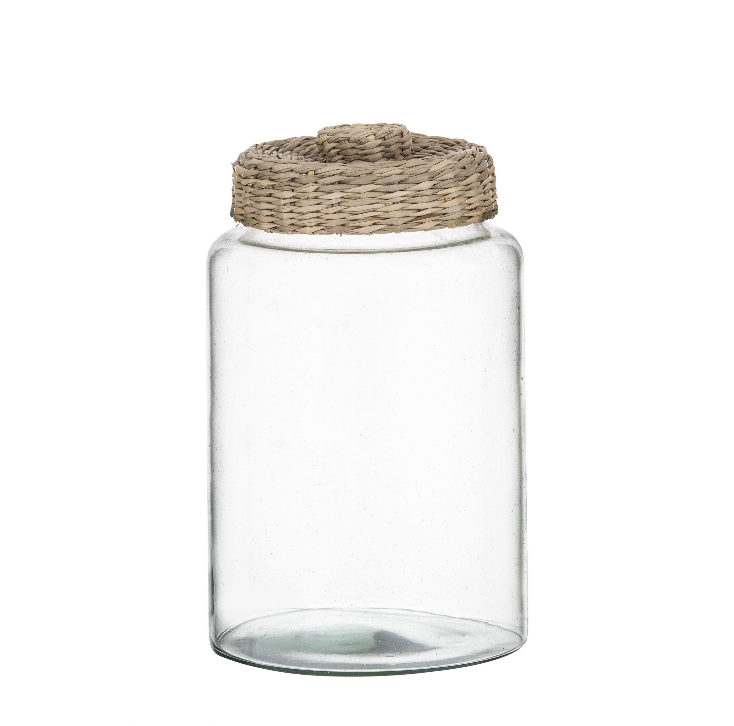 Storage Jar Sandstorm Glass/Woven