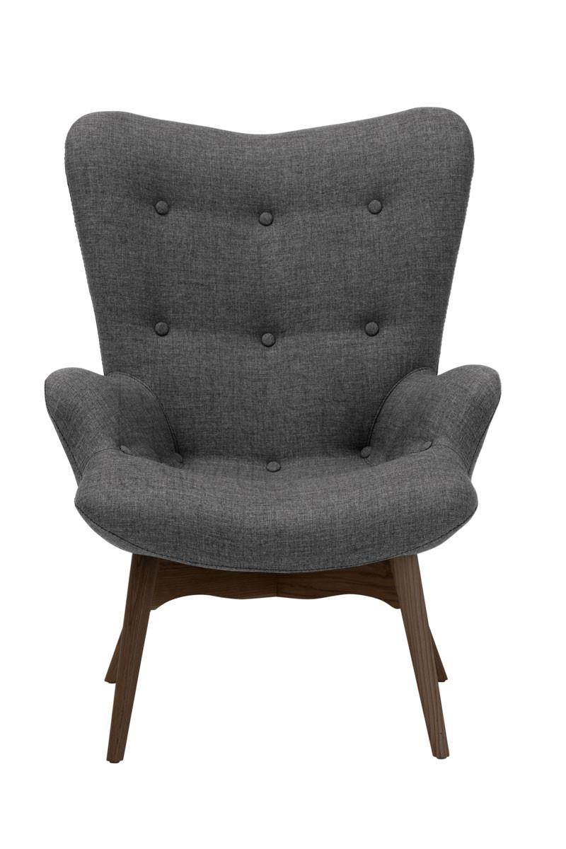 Occasional Chair Featherston Chair Walnut & Grey  W690 x D710 x H890mm