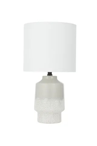 Table Lamp Wynonna Ceramic Grey/White 260 x 480mm