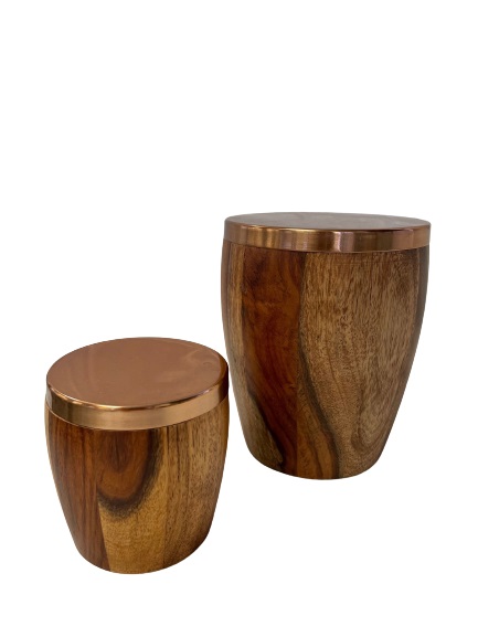 Accessory Fulton Jar Timber/Copper Assorted Sizes