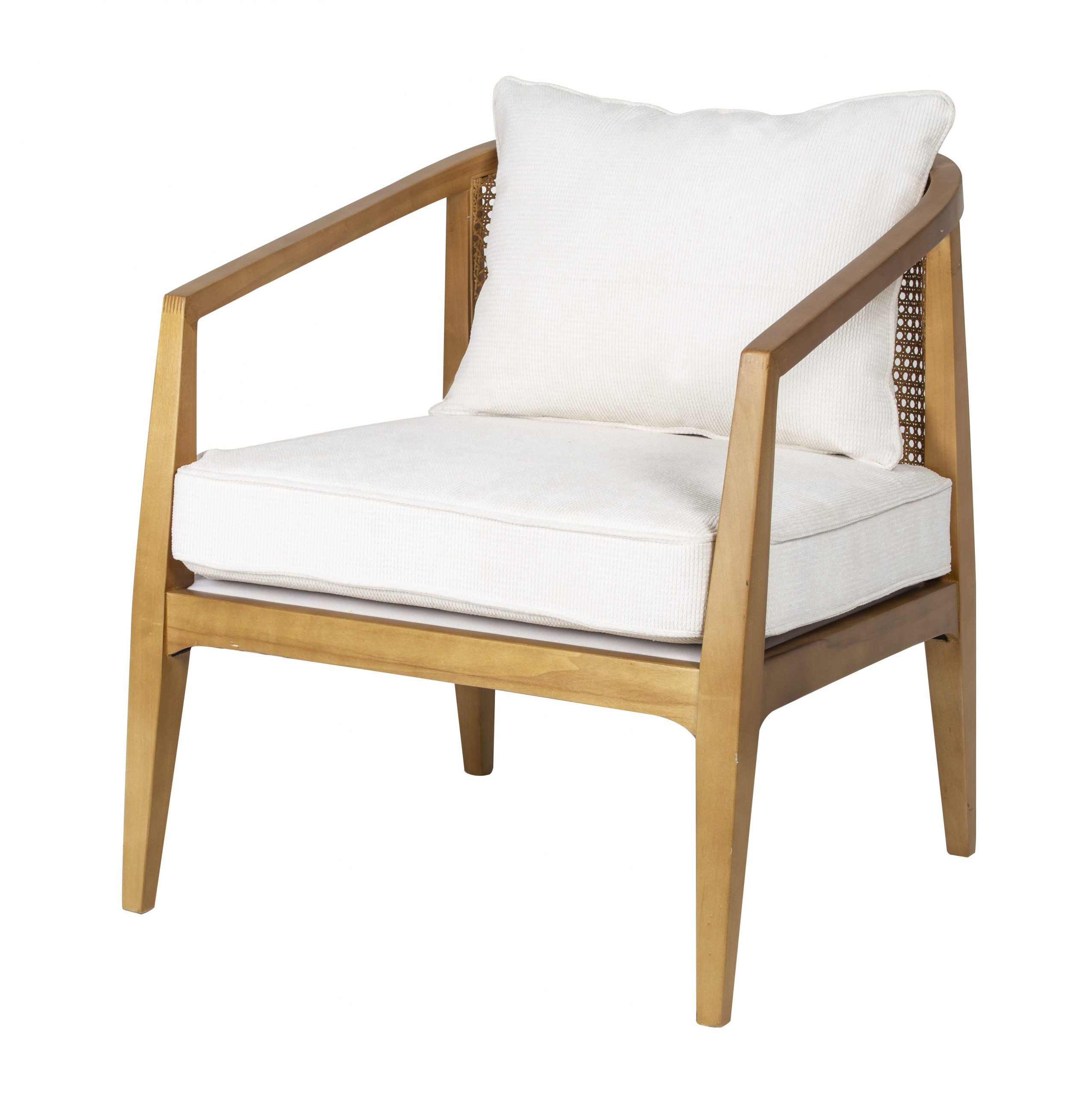 Chair Bayamo White/Natural W640 x D700 x H730mm