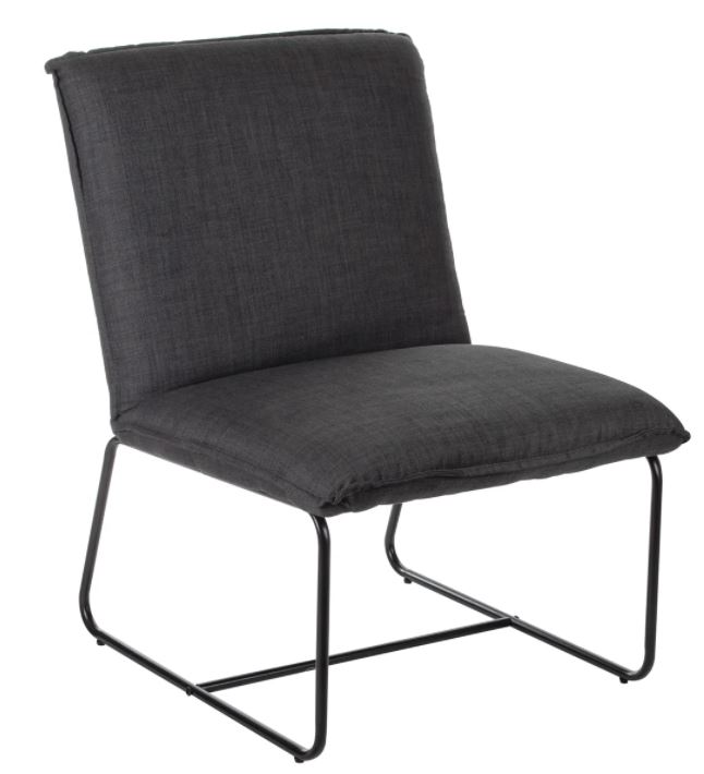 Occasional Chair Avesta Charcoal W660 x D730 x H880mm