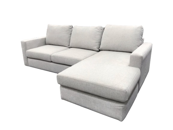 Sofa 2 Seater + Reversible Chaise Noosa Denver Oyster Grey W2430 x D950 x H880mm Chaise D1600mm