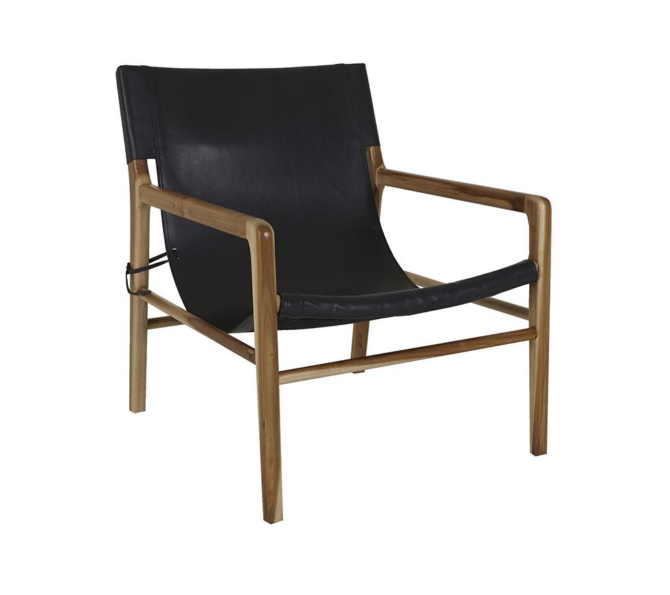 Chair Wilkie Teak/Black W660 x D770 x H780mm
